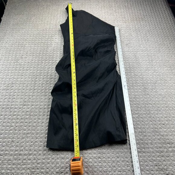 Jolie Dress Women Size 14 Black Ruffled Ruffles Cocktail Party One Shoulder - Picture 7 of 10